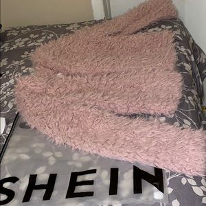 Pink faux sweater